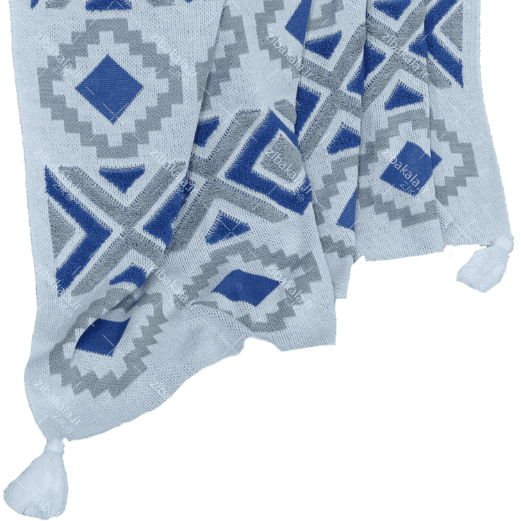 شال مبل پانچ آبی زیبا