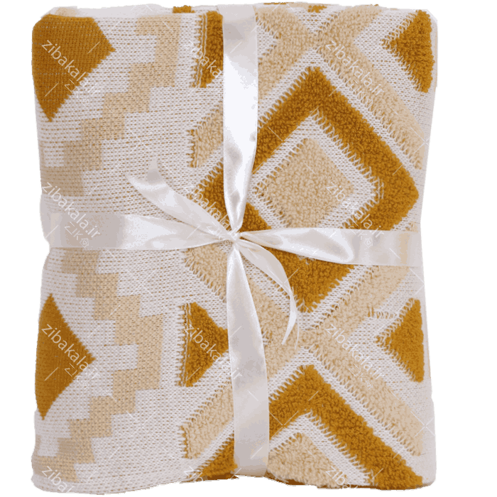 شال مبل پانچ خردلی