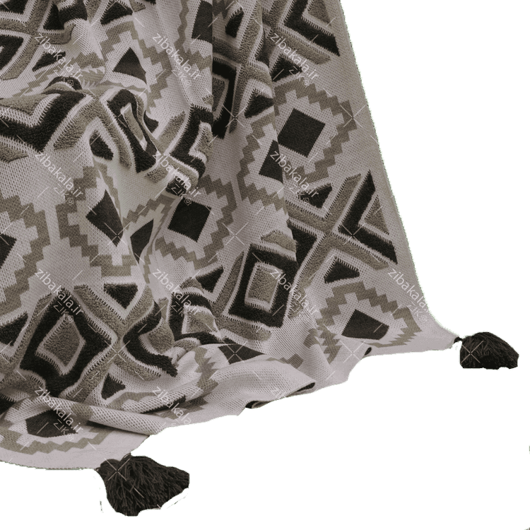 شال مبل پانچ طوسی از نمای نزدیک