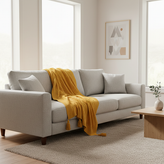 شال مبل دیانا خردلی روی مبل