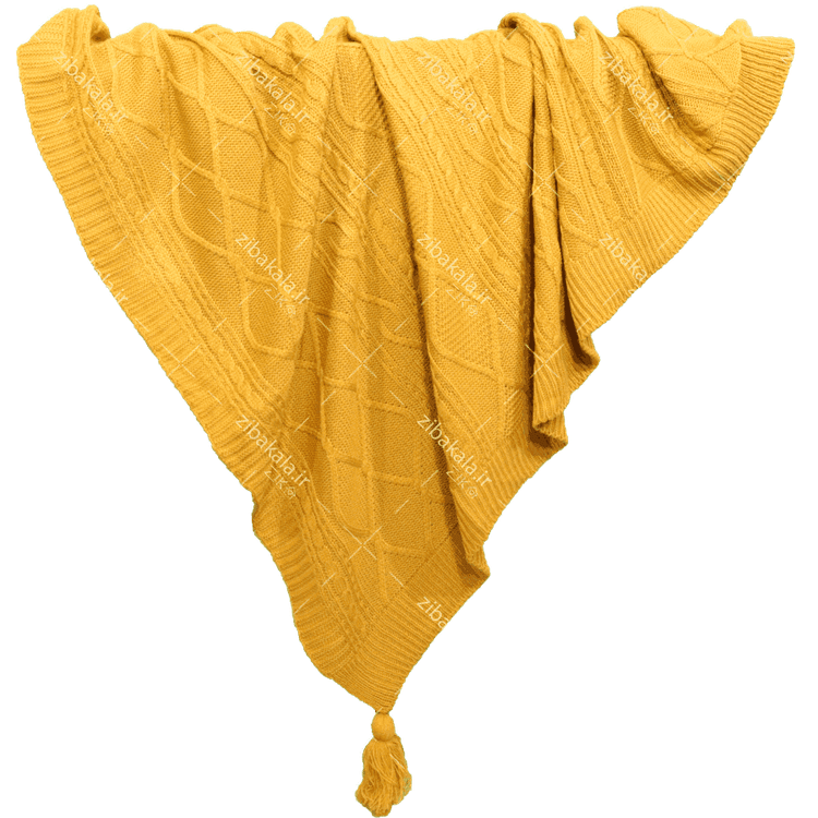 شال مبل دیانا خردلی از نمای نزدیک