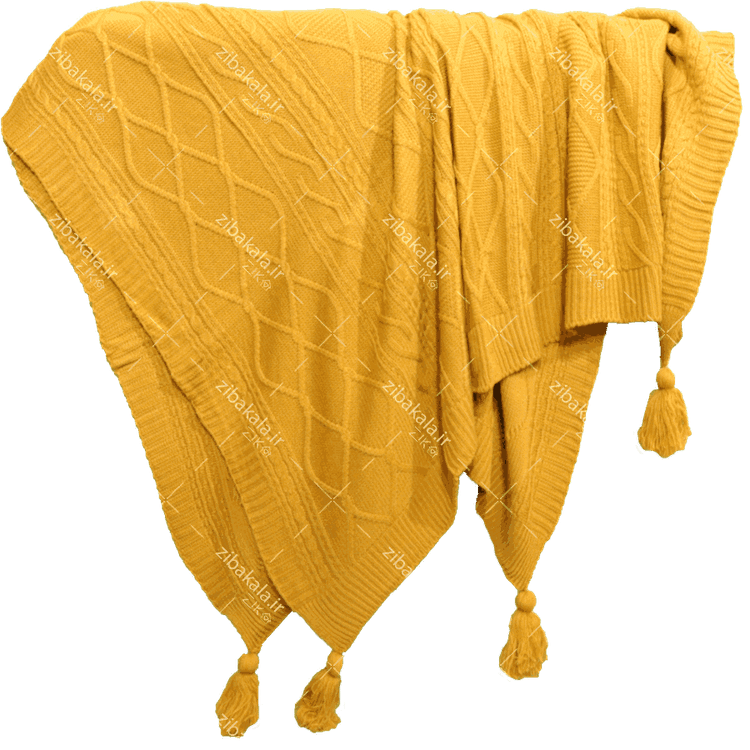 شال مبل دیانا خردلی از نمای نزدیک