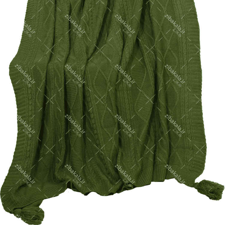 شال مبل دیانا سبز زیتونی از نمای نزدیک