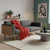 شال مبل دیانا قرمز روی مبل