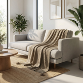 شال مبل دیانا کرم چرک روی مبل