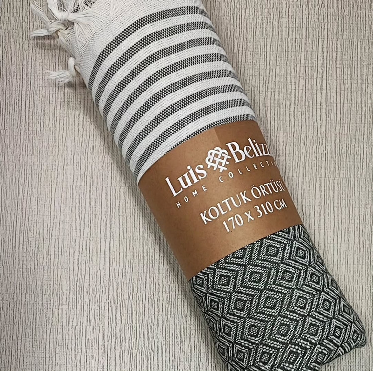 شال مبل نخ پنبه ترک