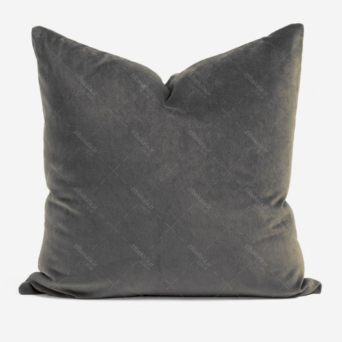 کوسن مخمل طوسی تیره