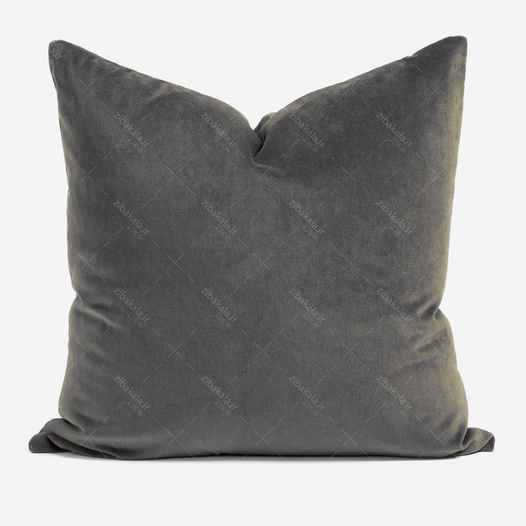 کوسن مخمل طوسی تیره