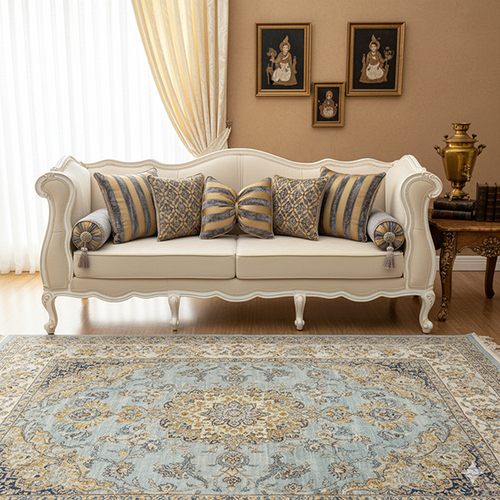 ست کوسن 7 تیکه طوسی طلایی خاتون