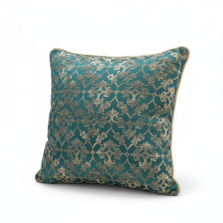 کوسن طرح گل خاتون سبز