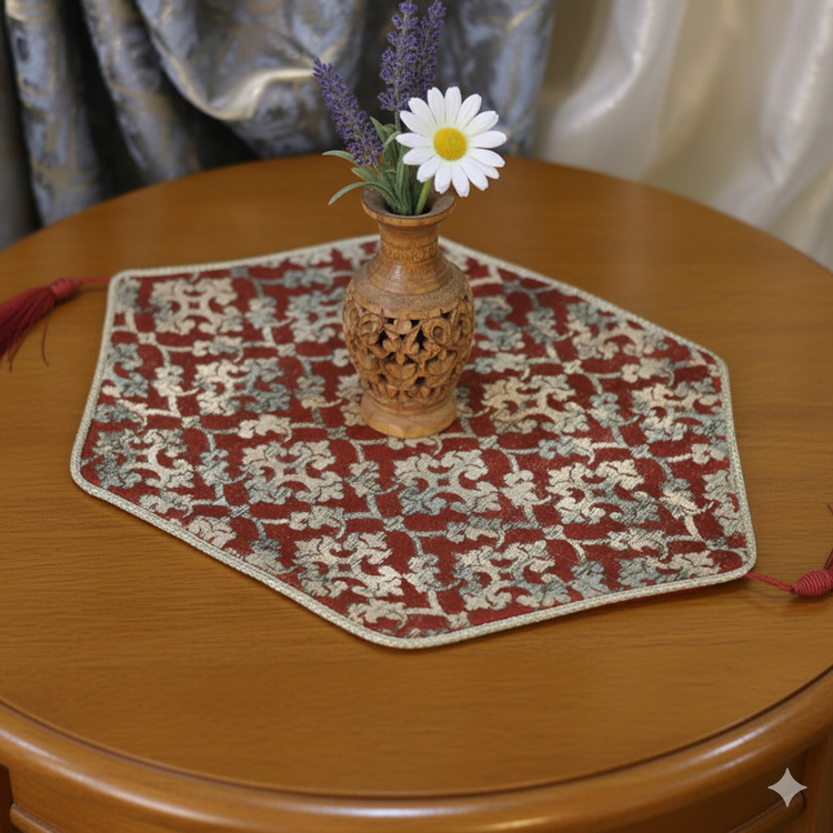 عسلی رنگ قرمز طرح خاتون