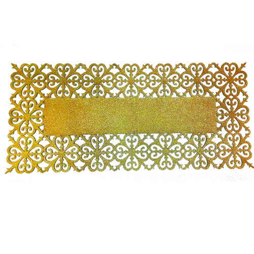 رومیزی چرم اکلیلی طرح اسلیمی