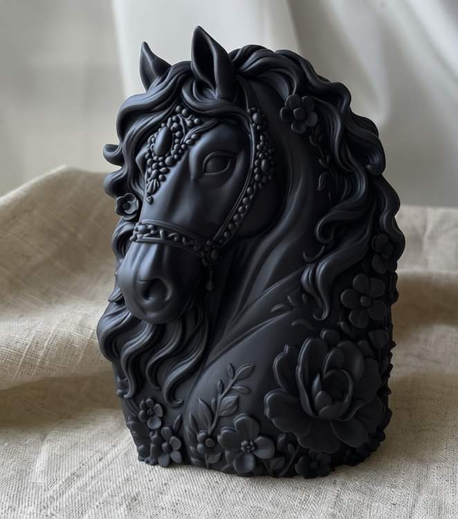 شمع اسب مدل هیما رنگ مشکی