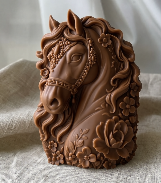 شمع اسب مدل هیما رنگ نسکافه ای