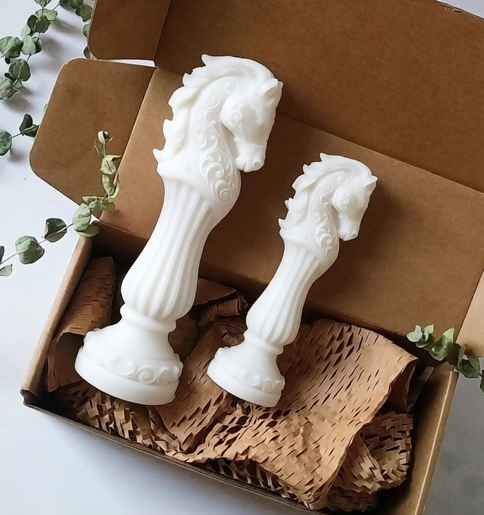 شمع نماد سال مدل لاریس رنگ سفید