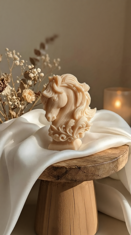 شمع اسب کرم رنگ نماد سال 1405