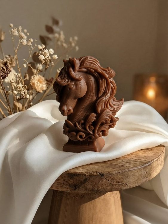 شمع اسب شکلاتی رنگ نماد سال 1405
