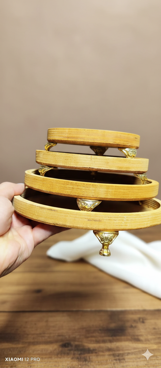 ست سینی 5 تکه پایهدار پلایوود